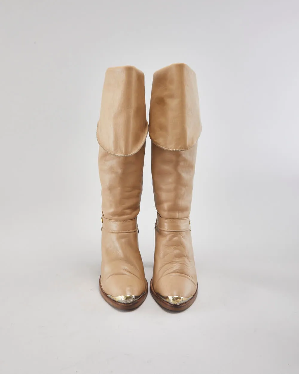 Dingo Brown Leather Heeled Boots - Uk3.5 sold by Rokit product image thumbnail 3