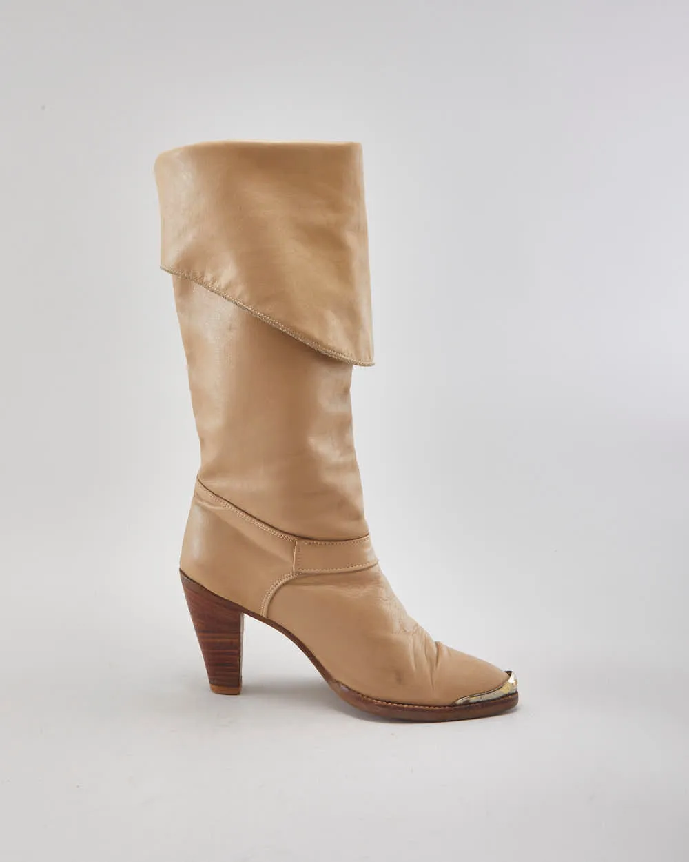 Dingo Brown Leather Heeled Boots - Uk3.5 sold by Rokit product image thumbnail 2
