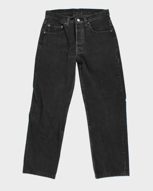 Vintage 90's Levi's 501 Black Dark Wash Jeans - W32 L30 sold by Rokit