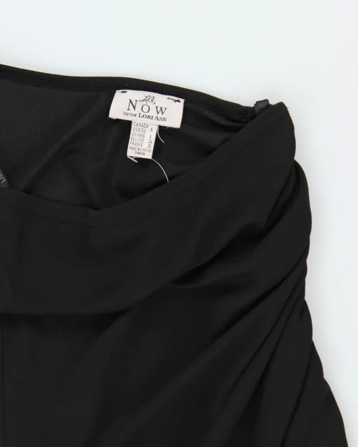Y2k 00s Now One Shoulder Black Ruched Dress - S sold by Rokit product image thumbnail 3
