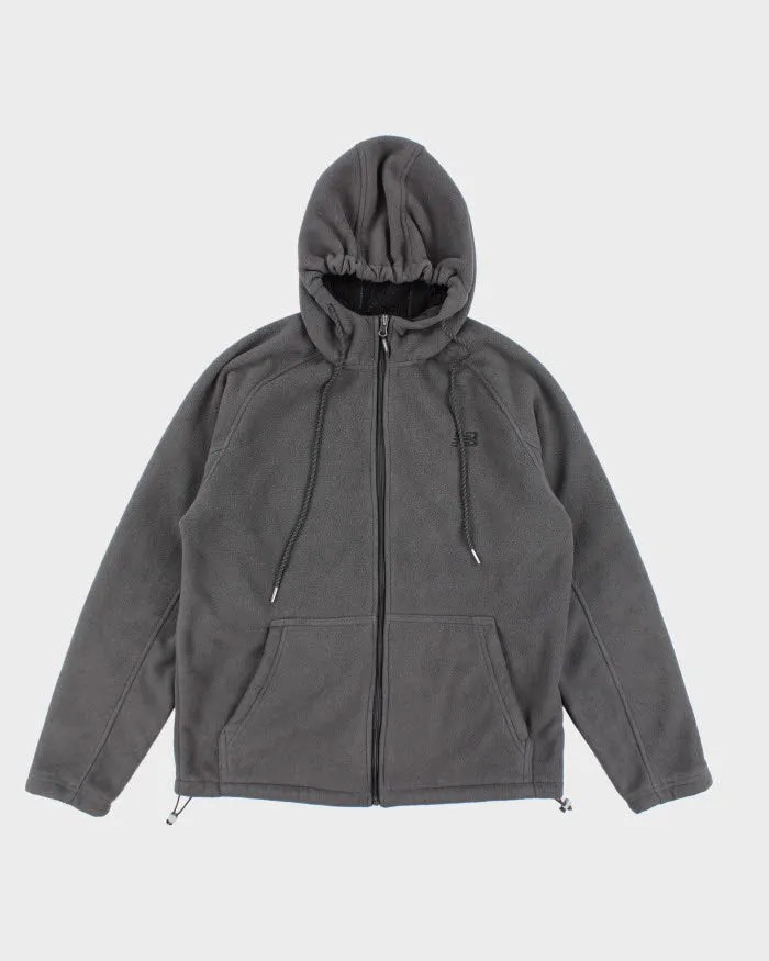 New Balance Grey Hooded Fleece - S sold by Rokit
