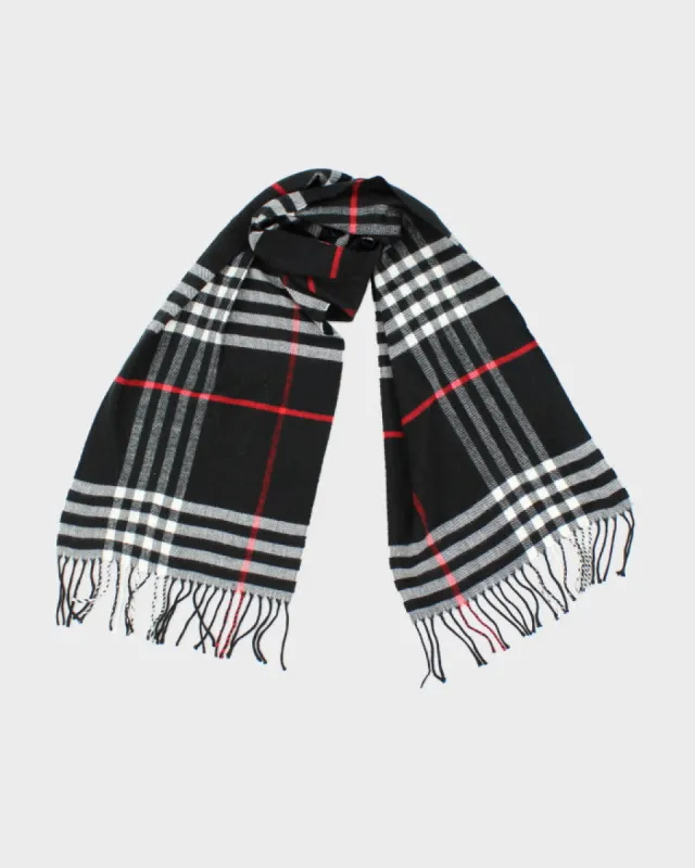 Vintage Checked Cashmere Scarf sold by Rokit