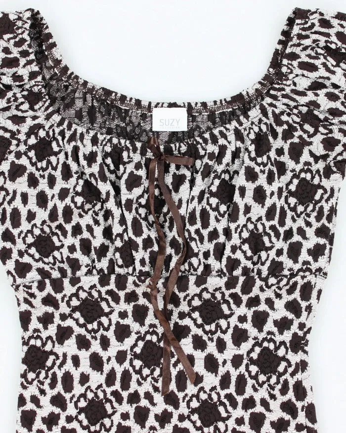 Y2k 00s Suzy Floral Lace Top - S sold by Rokit product image thumbnail 3