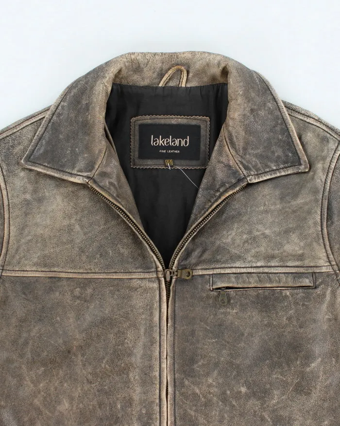 Vintage Lakeland Brown Leather Jacket - XL sold by Rokit product image thumbnail 3