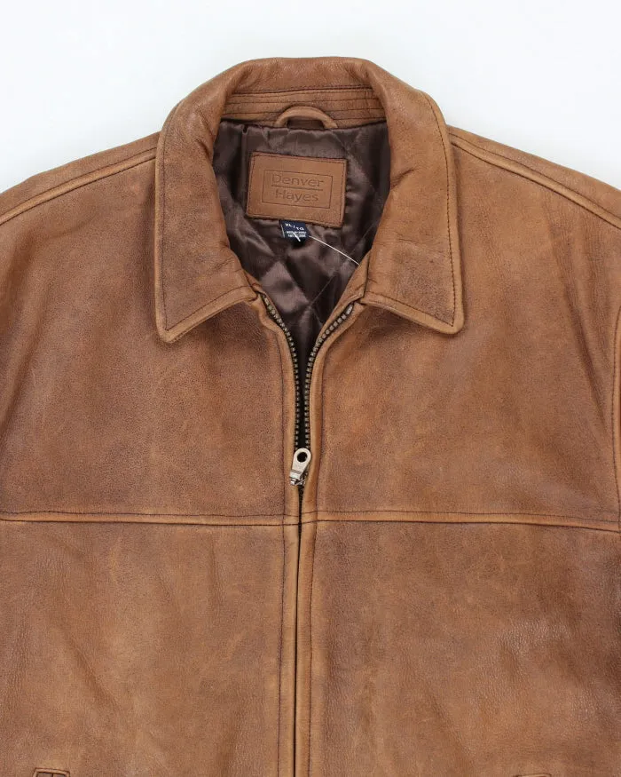 Vintage Denver Hayes Brown Leather Jacket - XL sold by Rokit product image thumbnail 3