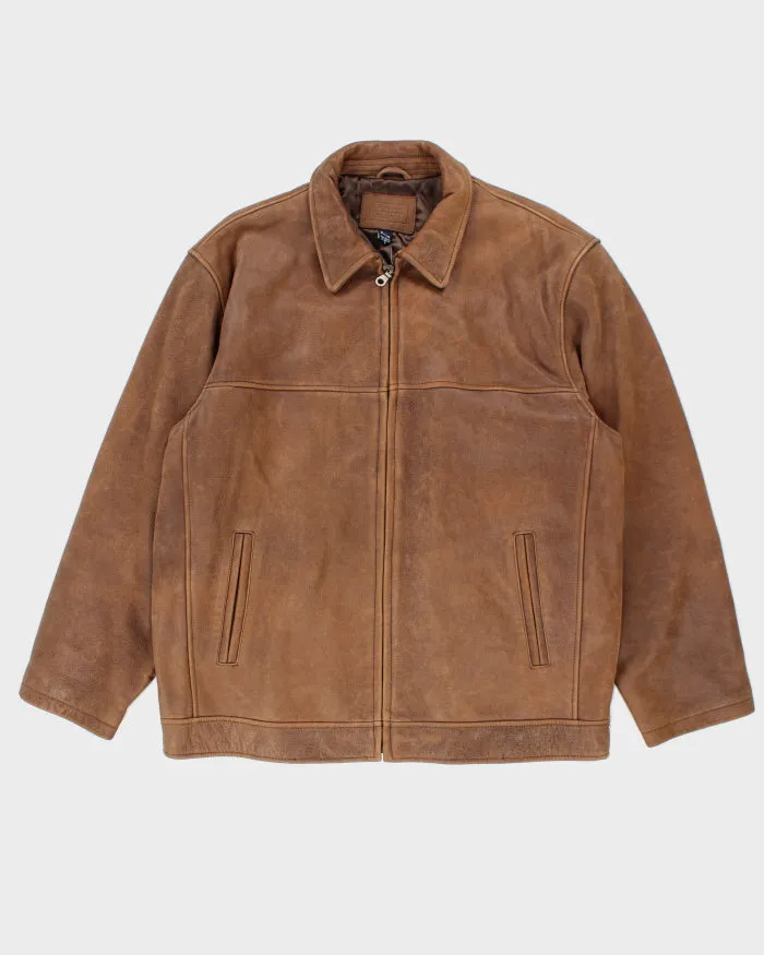 Vintage Denver Hayes Brown Leather Jacket - XL sold by Rokit