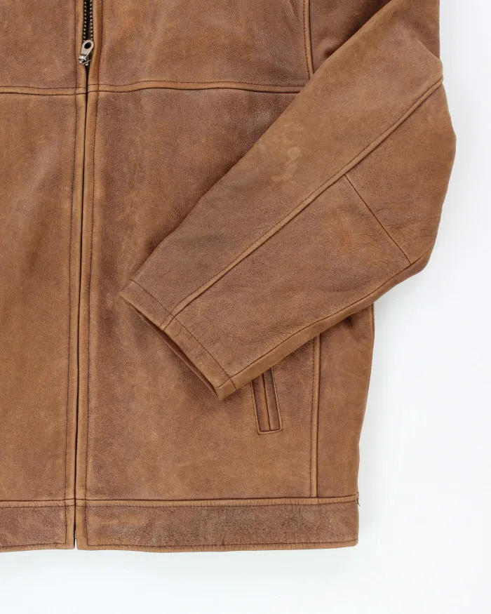 Vintage Denver Hayes Brown Leather Jacket - XL sold by Rokit product image thumbnail 4