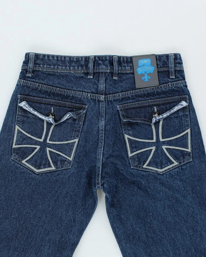 Vintage Rock Revival Gothic Style Dark Wash Jeans - W30 L28 sold by Rokit product image thumbnail 4