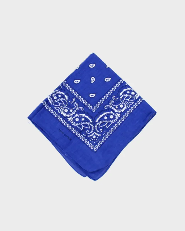 Blue Paisley Pattern Bandana sold by Rokit