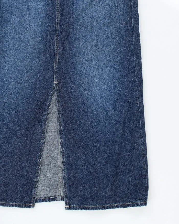 Y2k 00s Hydraulic Dark Wash Denim Skirt - XS sold by Rokit product image thumbnail 4