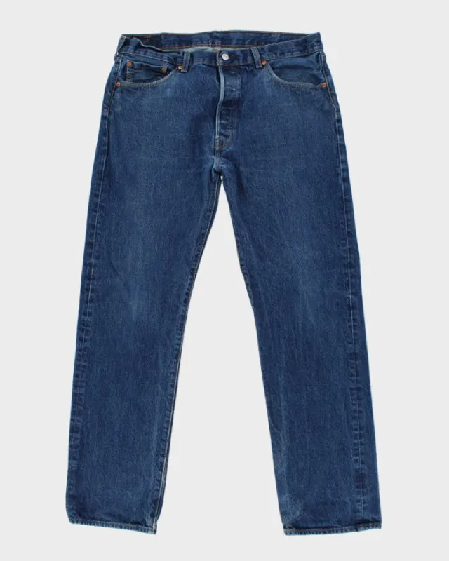 Vintage 90's Levi's 501 Dark Wash Jeans - W36 L32 sold by Rokit
