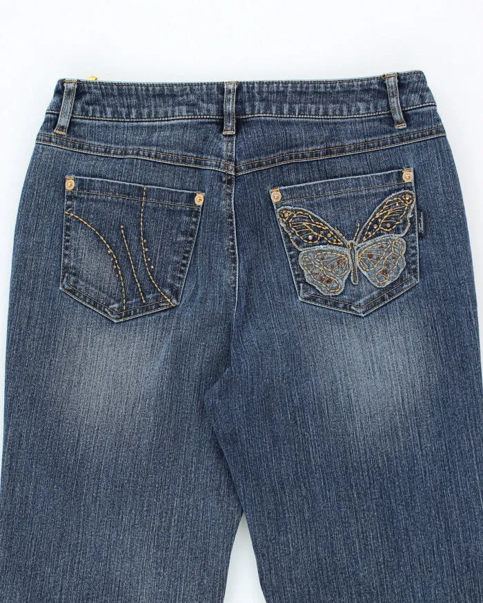 Y2k 00s Embroidered Rhinestone Jeans - W28 L29 sold by Rokit product image thumbnail 4