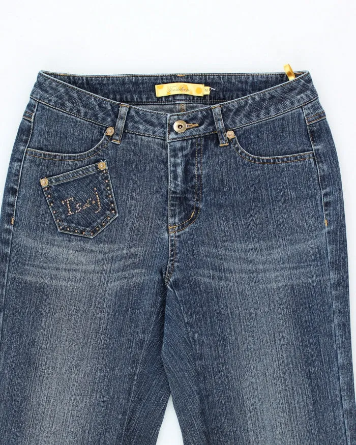 Y2k 00s Embroidered Rhinestone Jeans - W28 L29 sold by Rokit product image thumbnail 3