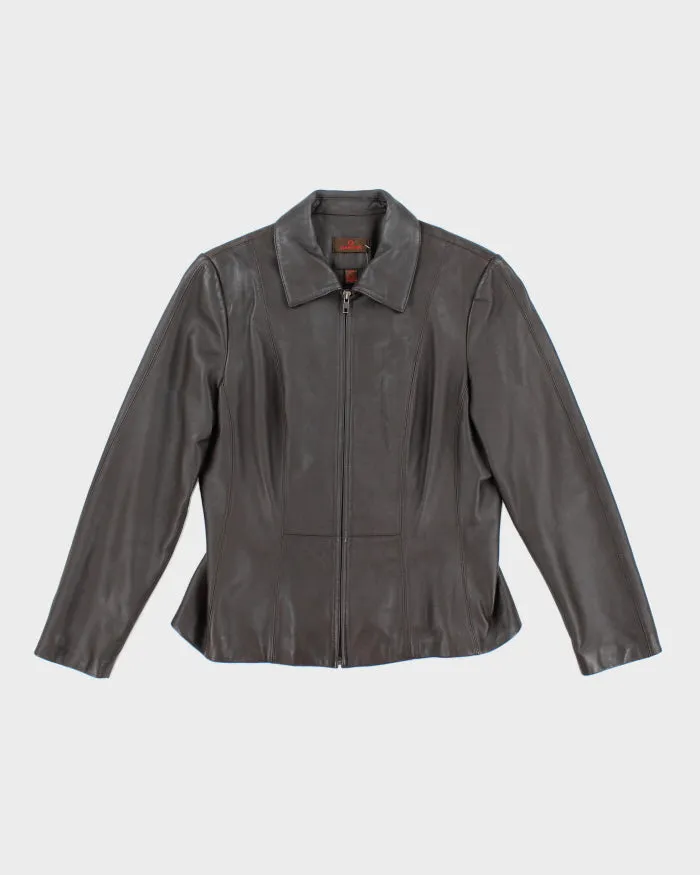 Vintage Danier Brown Leather Jacket - M sold by Rokit