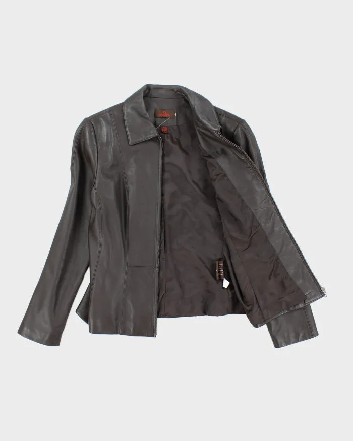 Vintage Danier Brown Leather Jacket - M sold by Rokit product image thumbnail 4
