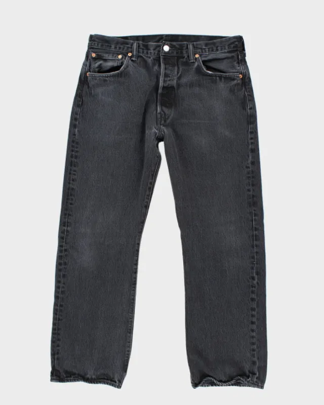 Vintage 90's Levi's 501 Black Dark Wash Jeans - W32 L27 sold by Rokit