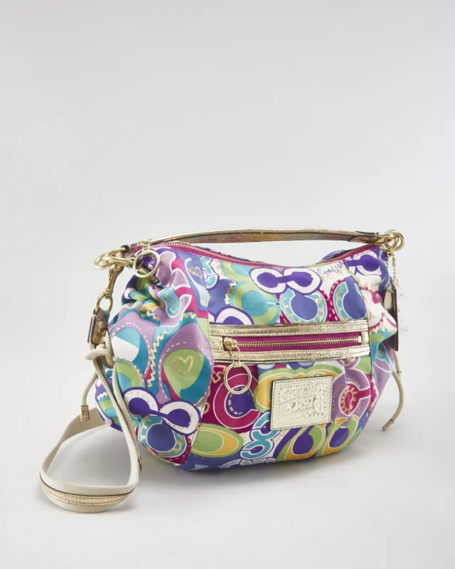 Y2k 00s Coach Poppy Graffiti Shoulder Bag sold by Rokit