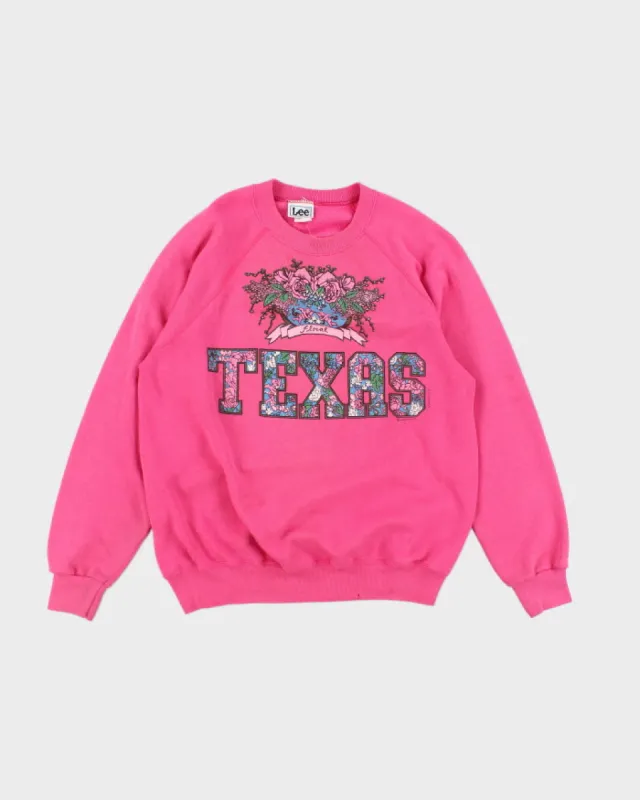 Vintage 90's Women's Lee Floral Texas Sweatshirt - L sold by Rokit