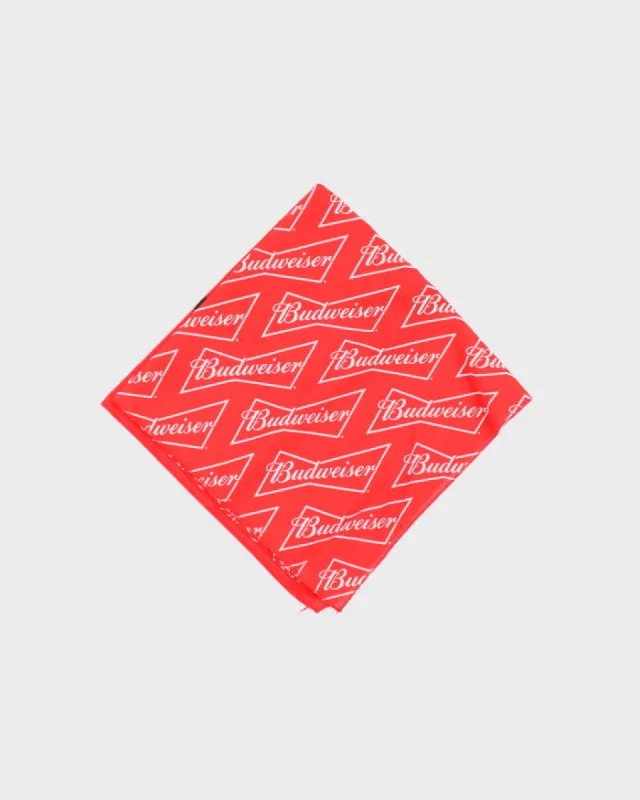 Red Budweiser Bandana sold by Rokit