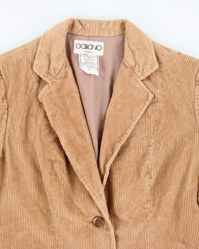 Y2k 00s Galliano Corduroy Blazer - S sold by Rokit product image thumbnail 3