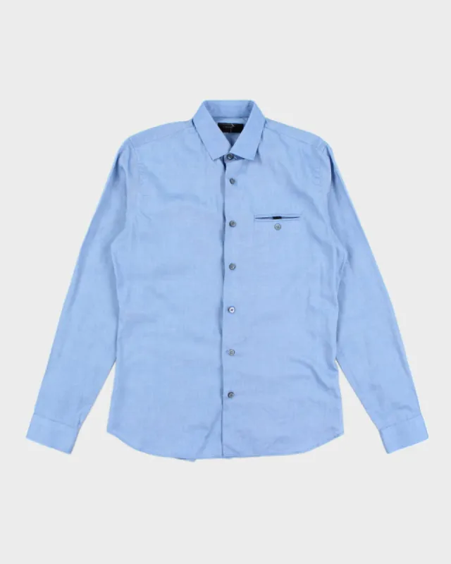 Vintage 2000's Prada Light Blue Button Up Shirt - M sold by Rokit