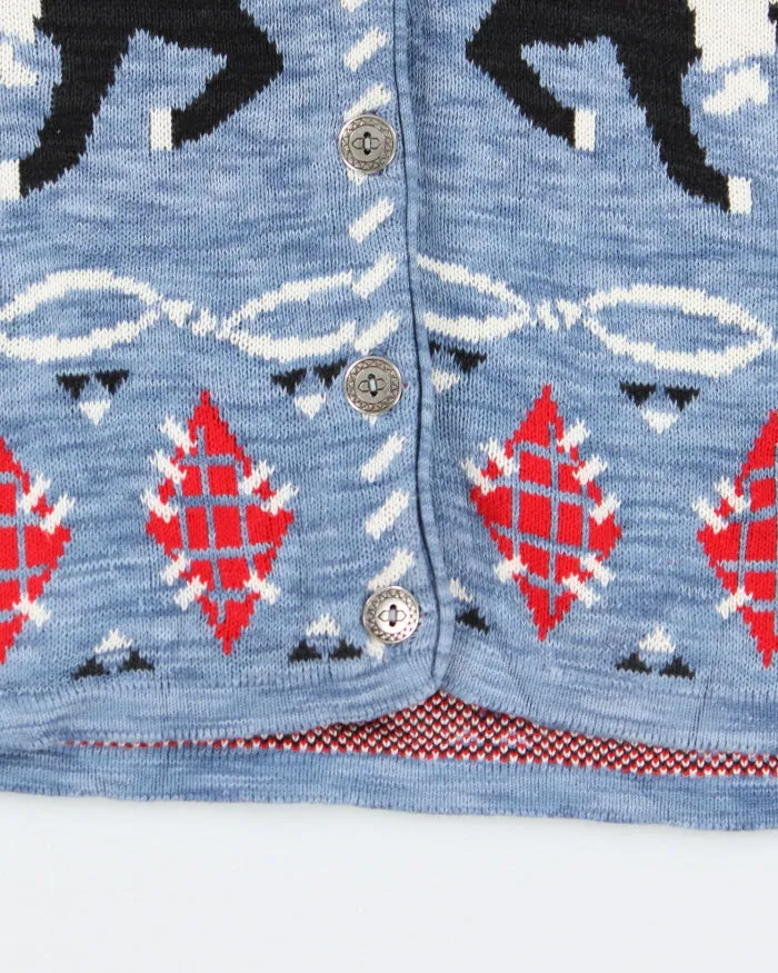 Vintage 90's Western Style Sleeveless Cardigan - L sold by Rokit product image thumbnail 4