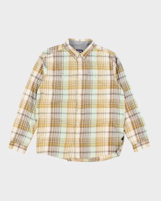 Vintage Patagonia Striped Flannel Shirt - L sold by Rokit