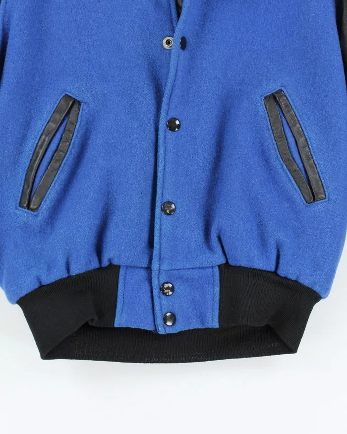 Vintage 80's Heavyweight Leather Varsity Jacket - S sold by Rokit product image thumbnail 4