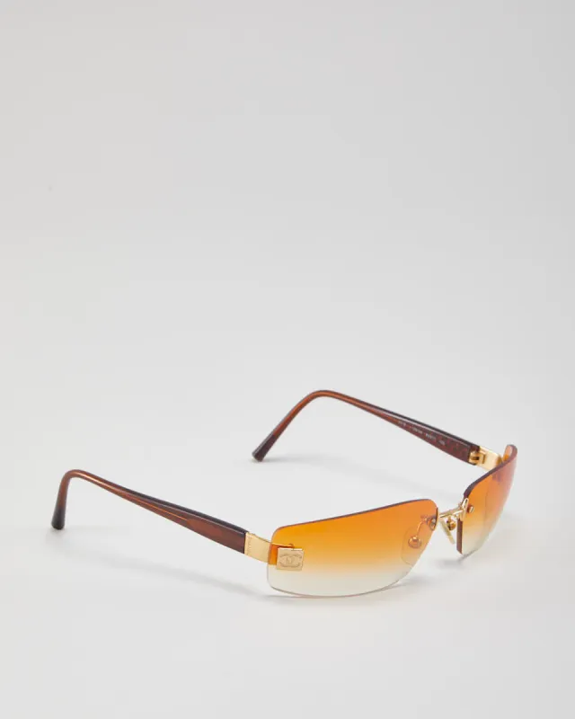 Vintage Chanel Ombre Orange Sunglasses sold by Rokit