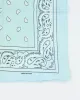 Light Blue Paisley Pattern Bandana sold by Rokit