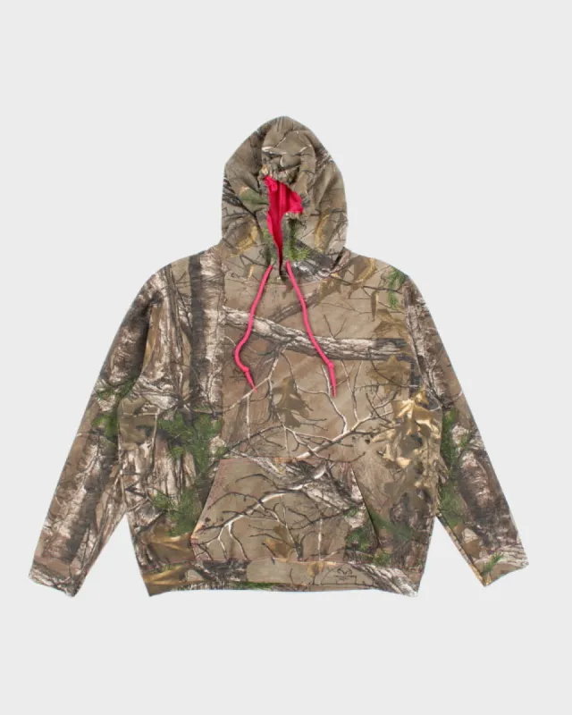 Vintage Y2K Real Tree Camouflage Boxy Fit Hoodie - L made by Rokit