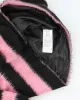 Emporio Armani Pink & Black Fluffy Jacket - M sold by Rokit