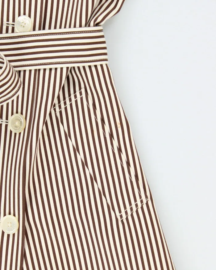 Vintage Ralph Lauren Belted Striped Coat - M sold by Rokit product image thumbnail 4