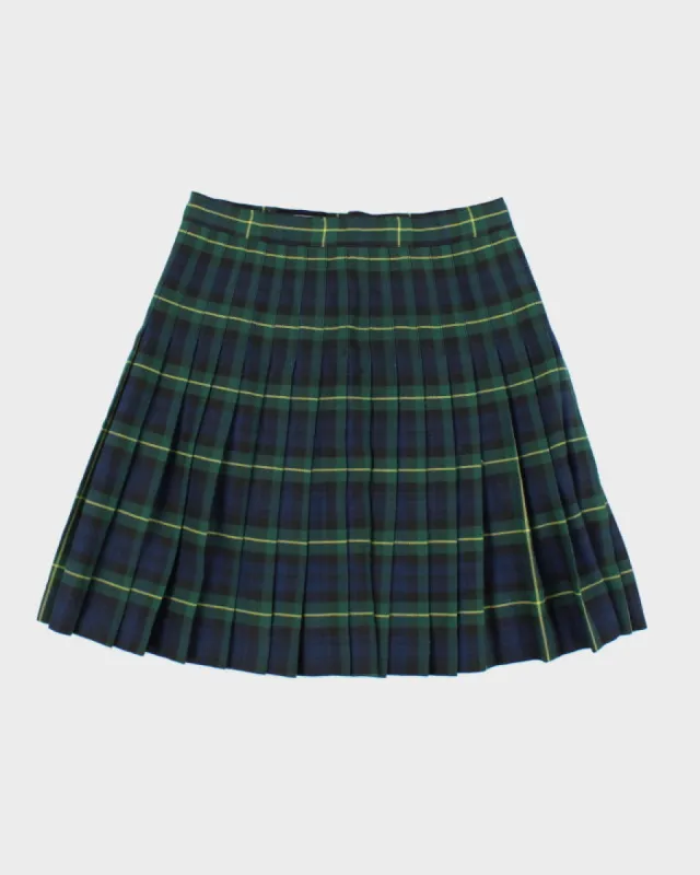 Vintage Cambridge Uniforms Checked Pleated Skirt - S sold by Rokit