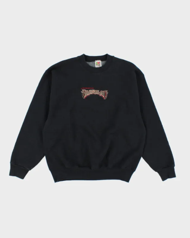 Vintage 90's Embroidered Boxy Fit Sweatshirt - L sold by Rokit