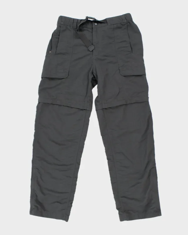 The North Face Grey Zip-Off Cargo Trousers - M sold by Rokit