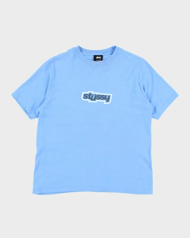 Vintage Stussy Centre Logo Graphic T-Shirt - S sold by Rokit