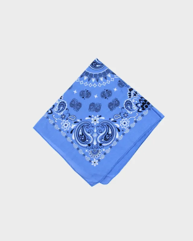 Blue Paisley Pattern Bandana sold by Rokit