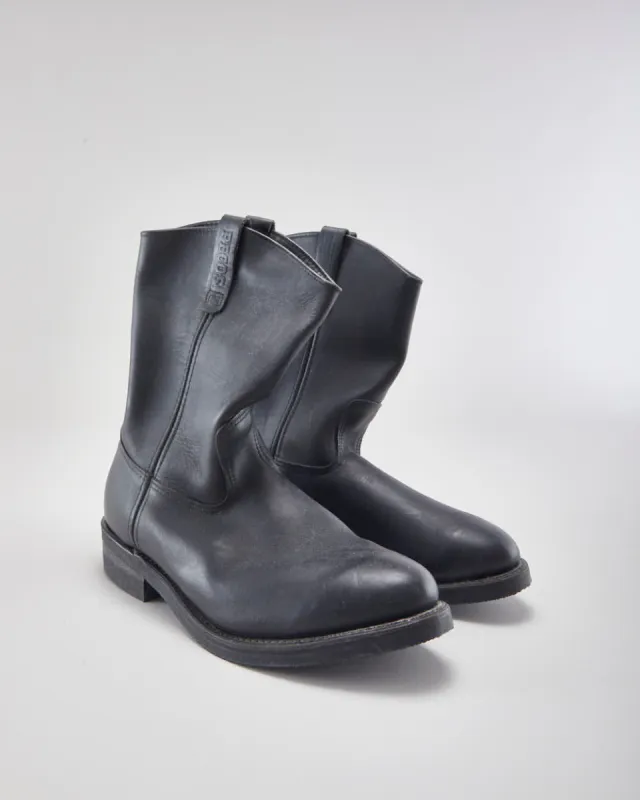 Red Wing Black Boots - UK12 sold by Rokit