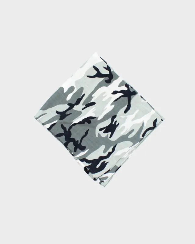 Grey Camouflage Bandana made by Rokit