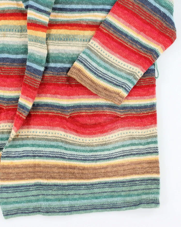 Vintage Ralph Lauren Multi Coloured Striped Knit Cardigan - XXXL sold by Rokit product image thumbnail 4