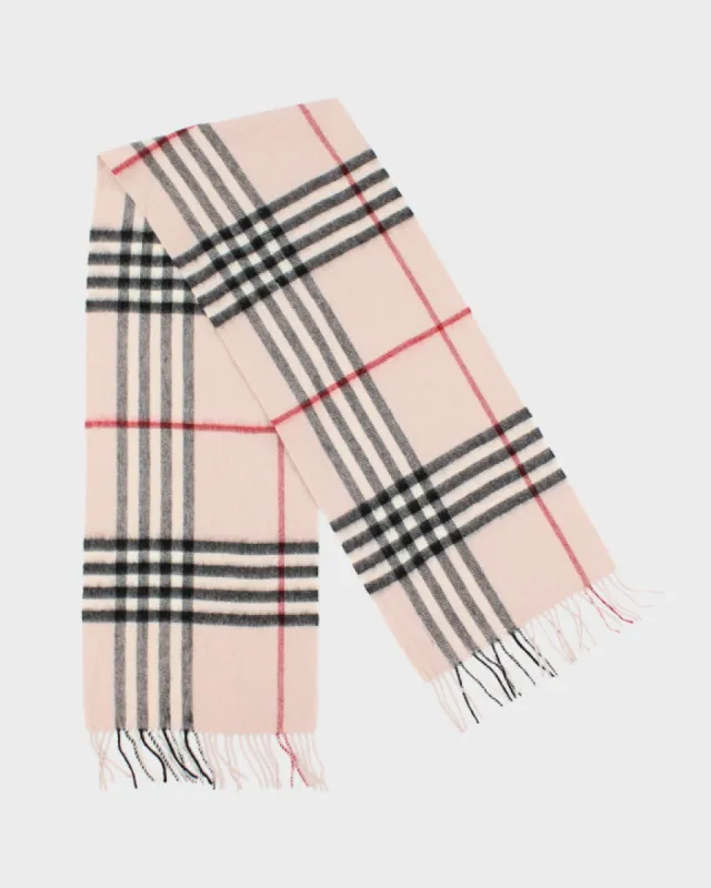 Vintage Checked Wool Scarf sold by Rokit