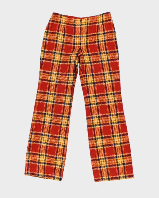 Vintage 70s Pandora Checked Wool Trousers - W30 L31 sold by Rokit