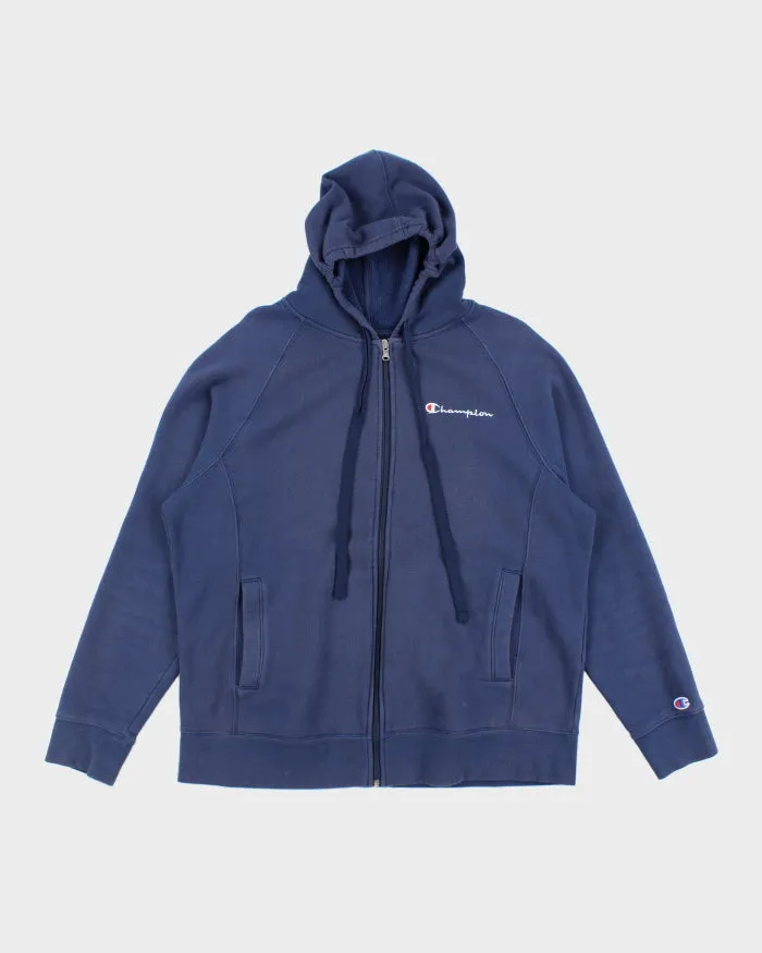 Vintage Champion Heavyweight Zip Up Hoodie - L sold by Rokit