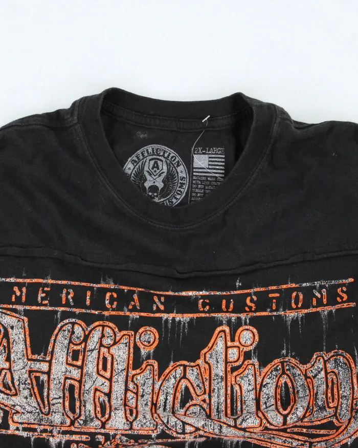 Vintage Y2K Affliction Gothic Biker Graphic T-Shirt - XXL sold by Rokit product image thumbnail 3