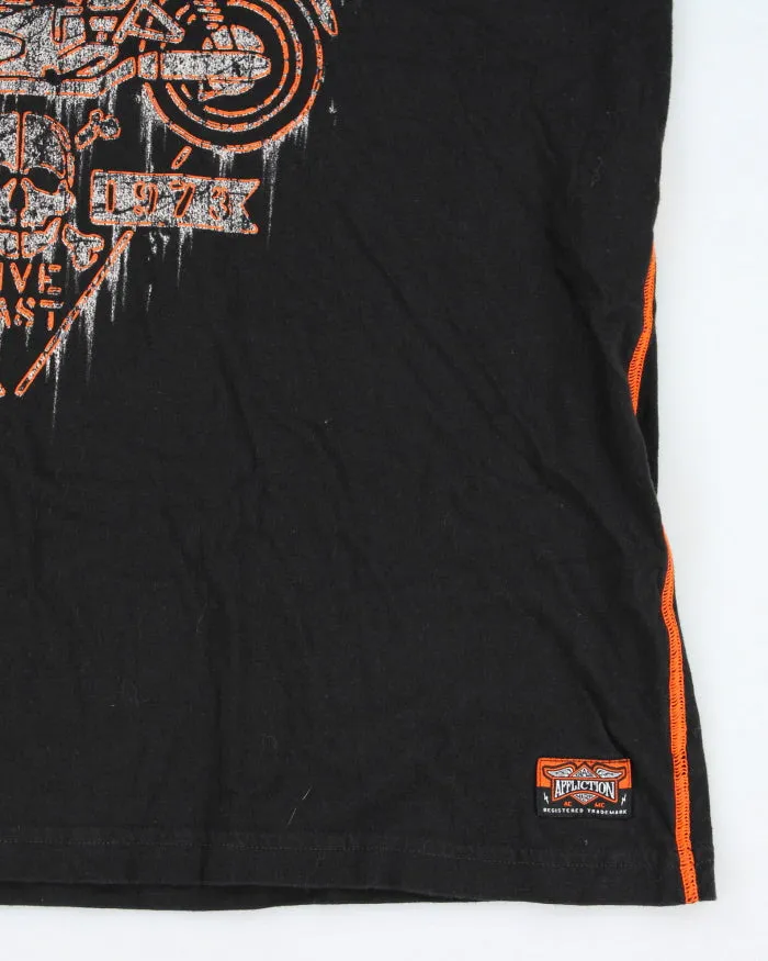 Vintage Y2K Affliction Gothic Biker Graphic T-Shirt - XXL sold by Rokit product image thumbnail 4