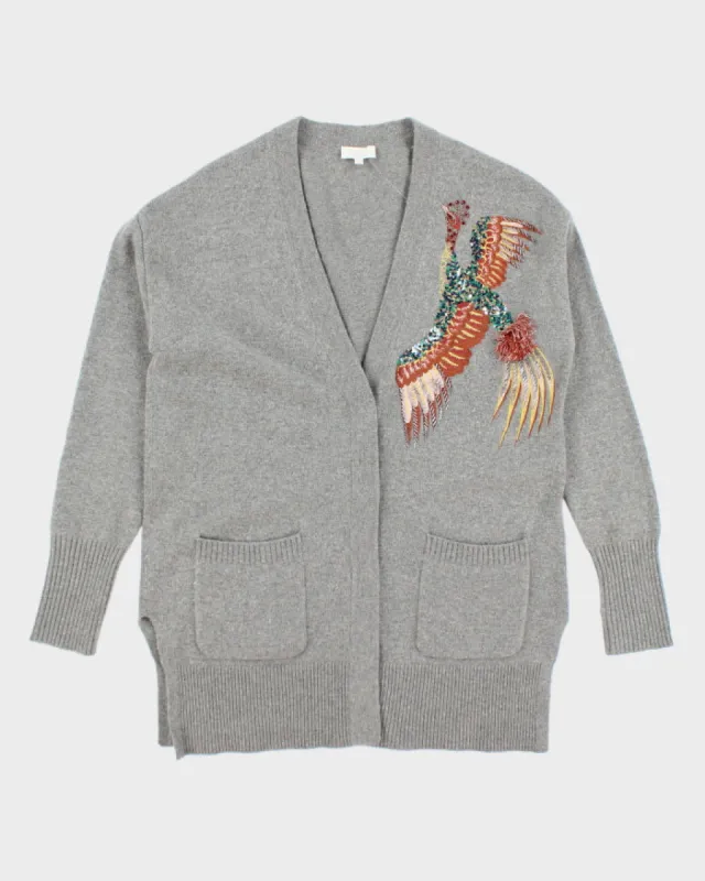 Vintage Escada Chicken Embroidered Button Up Cardigan - M sold by Rokit
