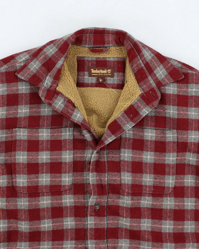 Vintage Timberland Red Plaid Heavyweight Lined Shacket - M sold by Rokit product image thumbnail 3