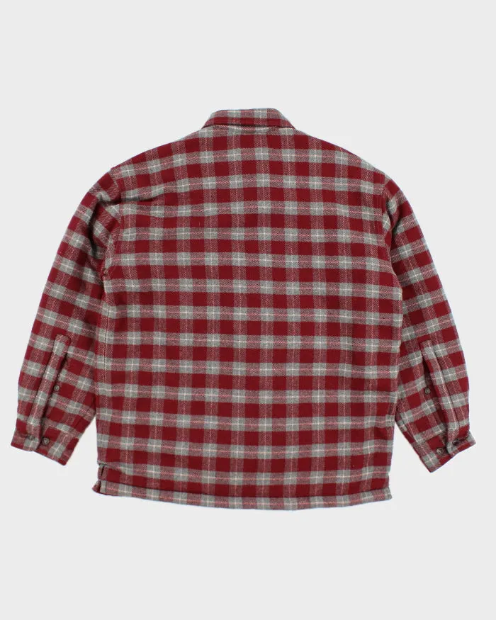 Vintage Timberland Red Plaid Heavyweight Lined Shacket - M sold by Rokit product image thumbnail 2