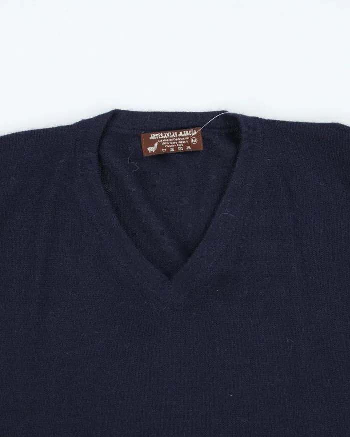 Vintage Navy Alpaca Knit Jumper - M sold by Rokit product image thumbnail 3